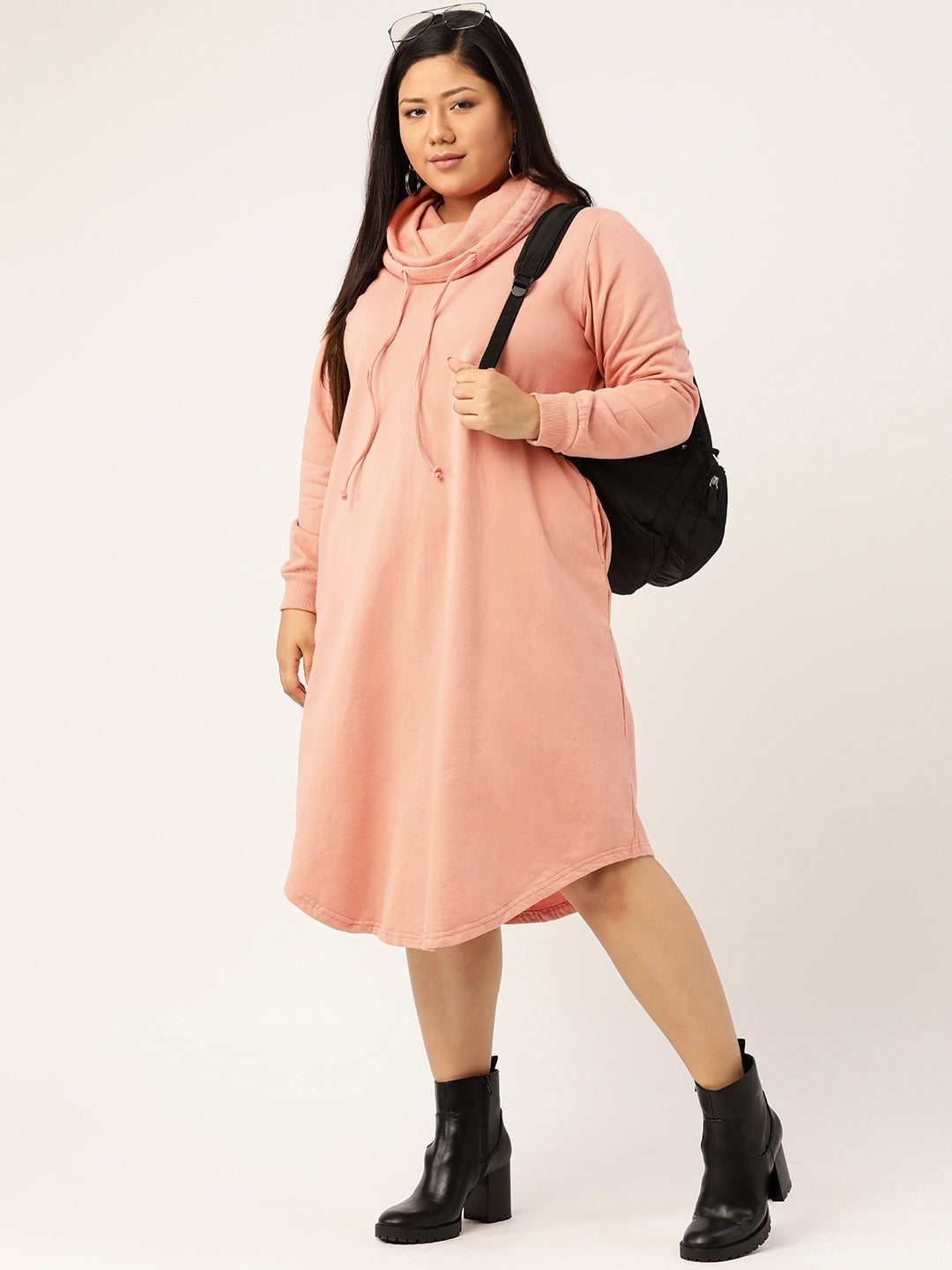 Flow State Midi Fleece Dress