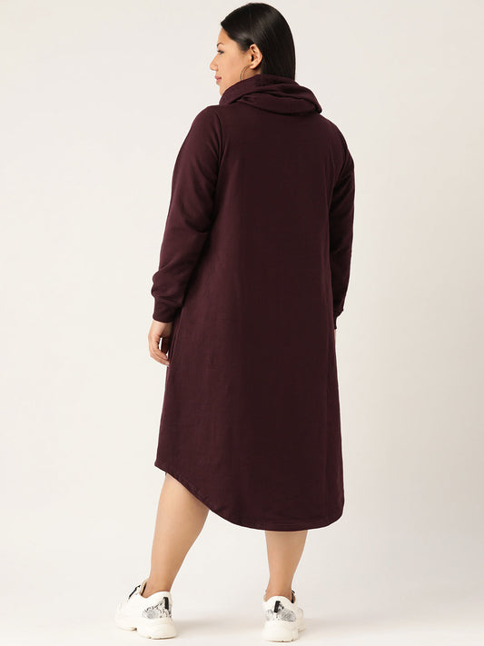 Flow State Midi Fleece Dress