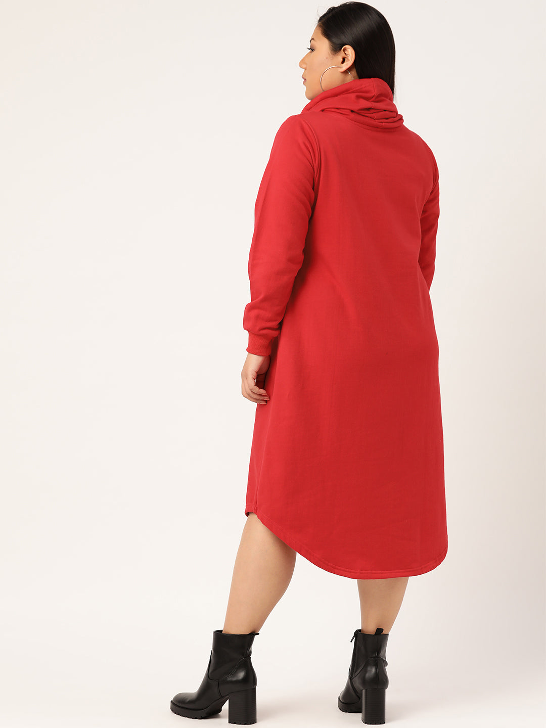 Flow State Midi Fleece Dress