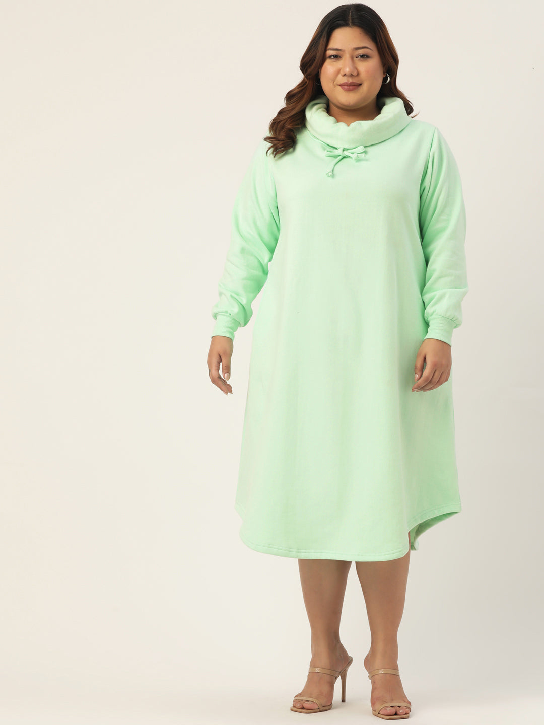 Flow State Midi Fleece Dress