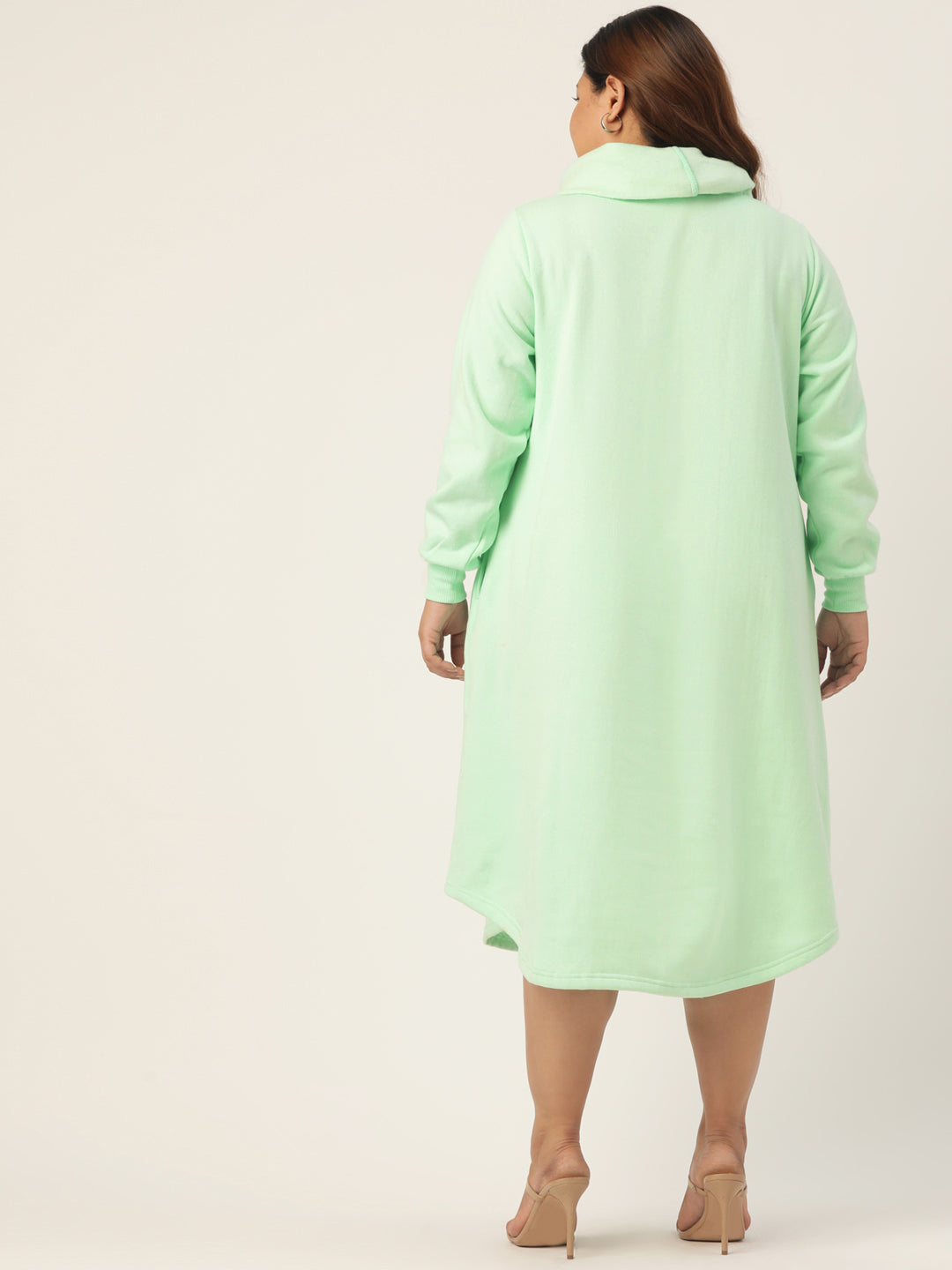 Flow State Midi Fleece Dress