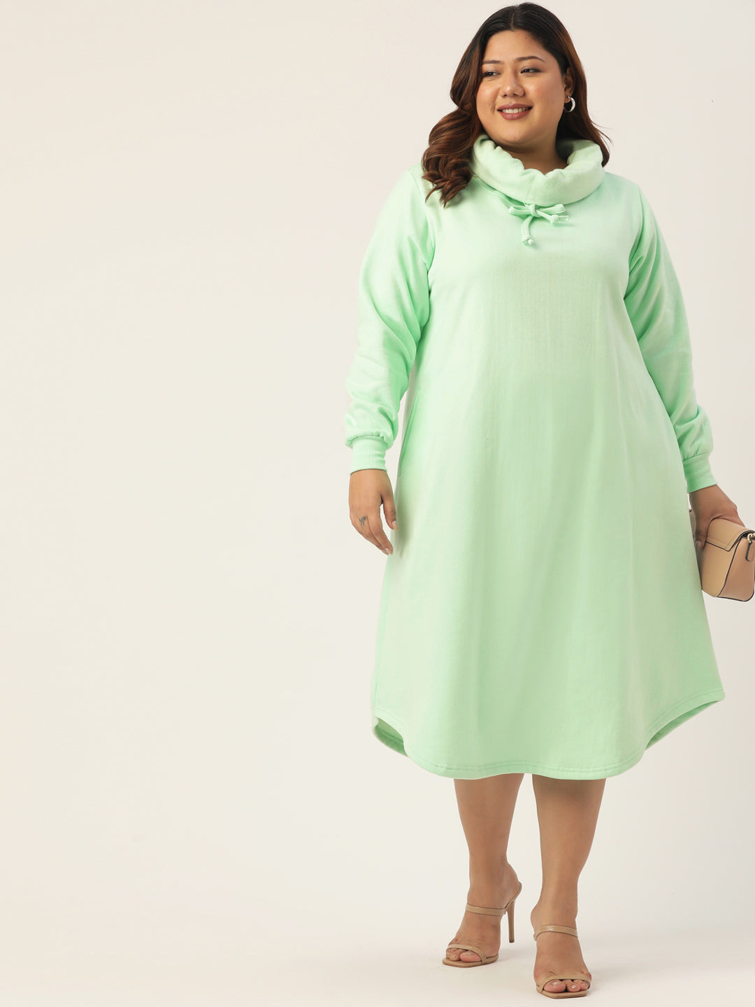 Flow State Midi Fleece Dress