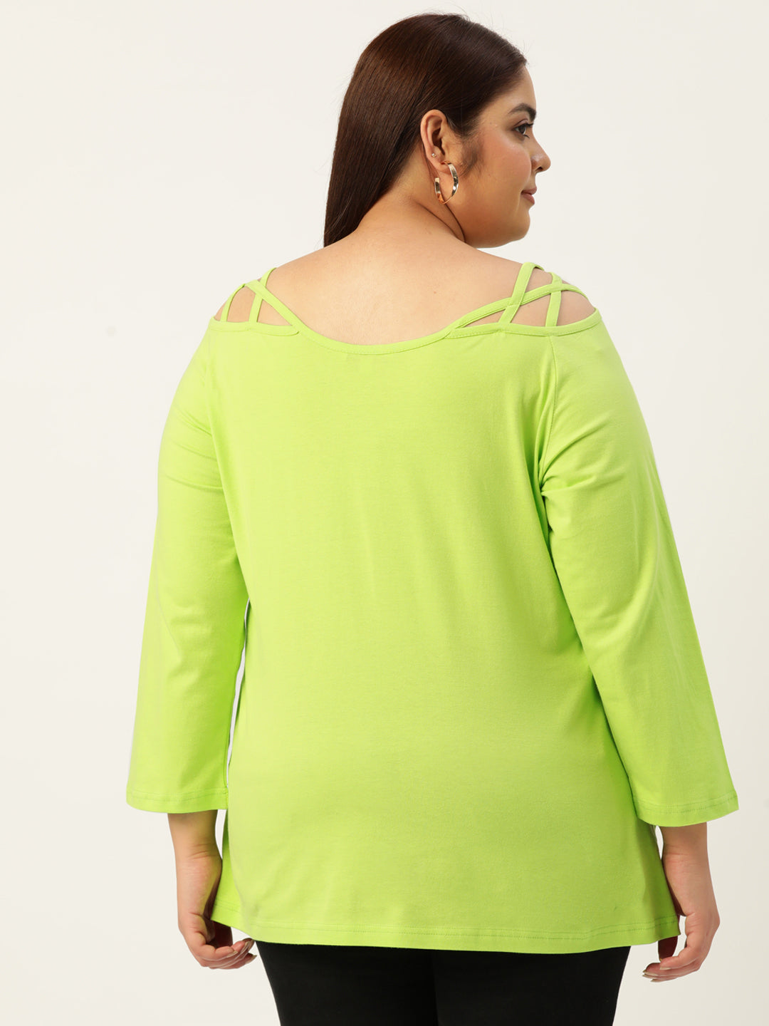 Plus Size Cotton Knitted Top