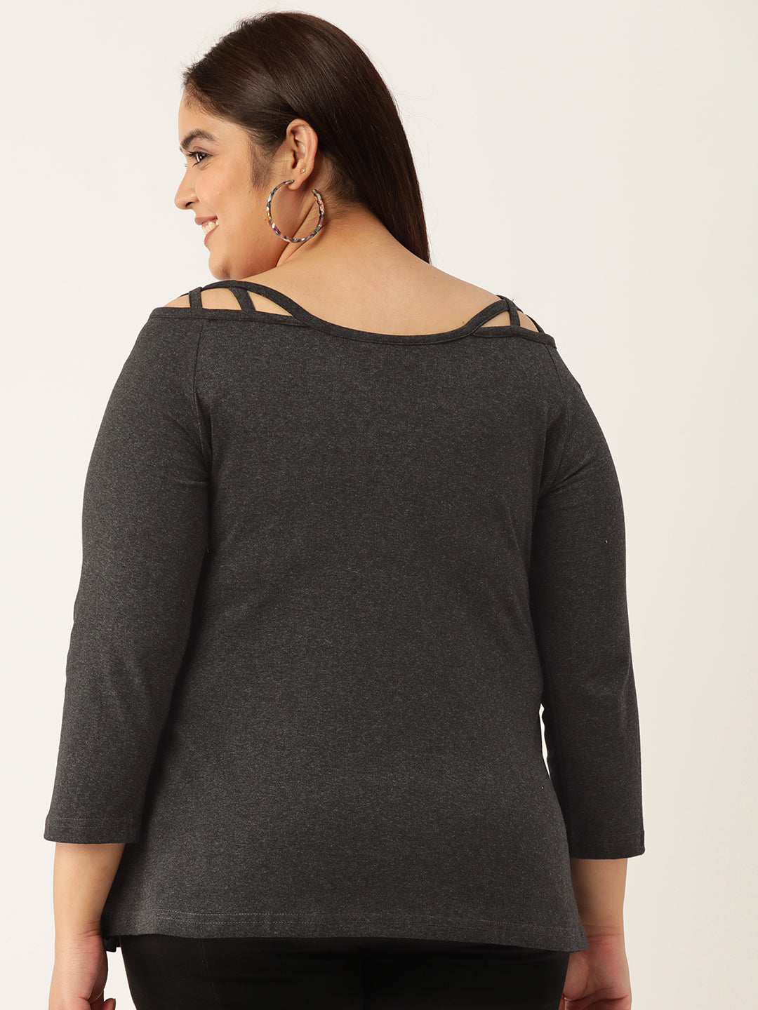 Plus Size Cotton Knitted Top