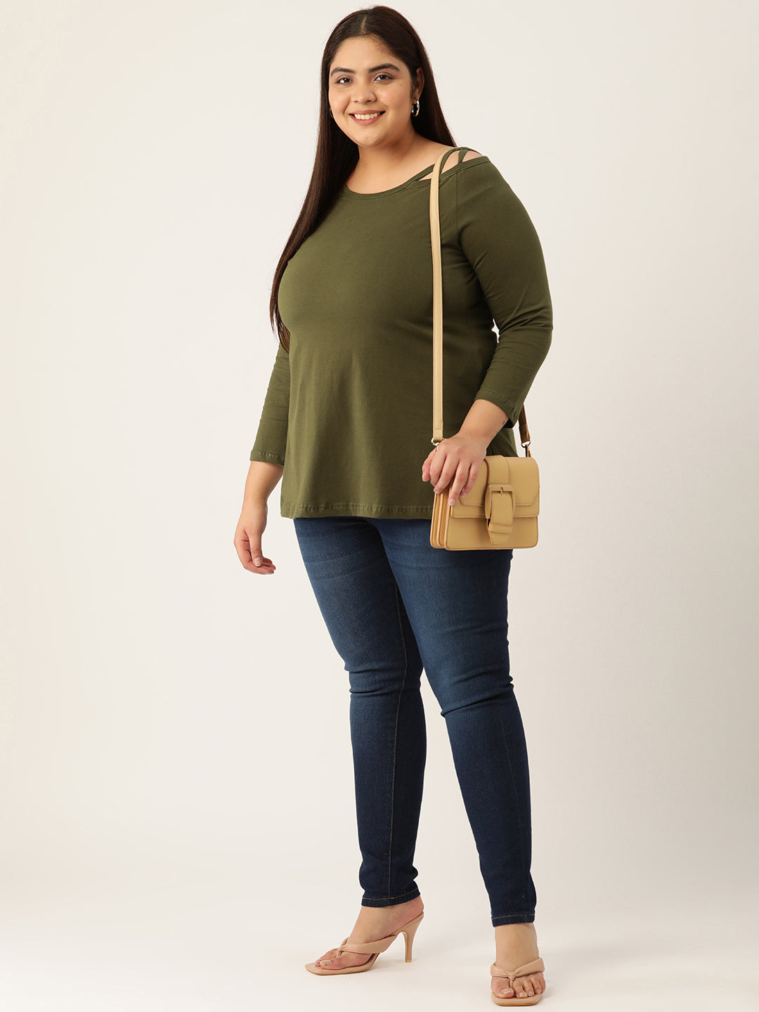 Plus Size Cotton Knitted Top