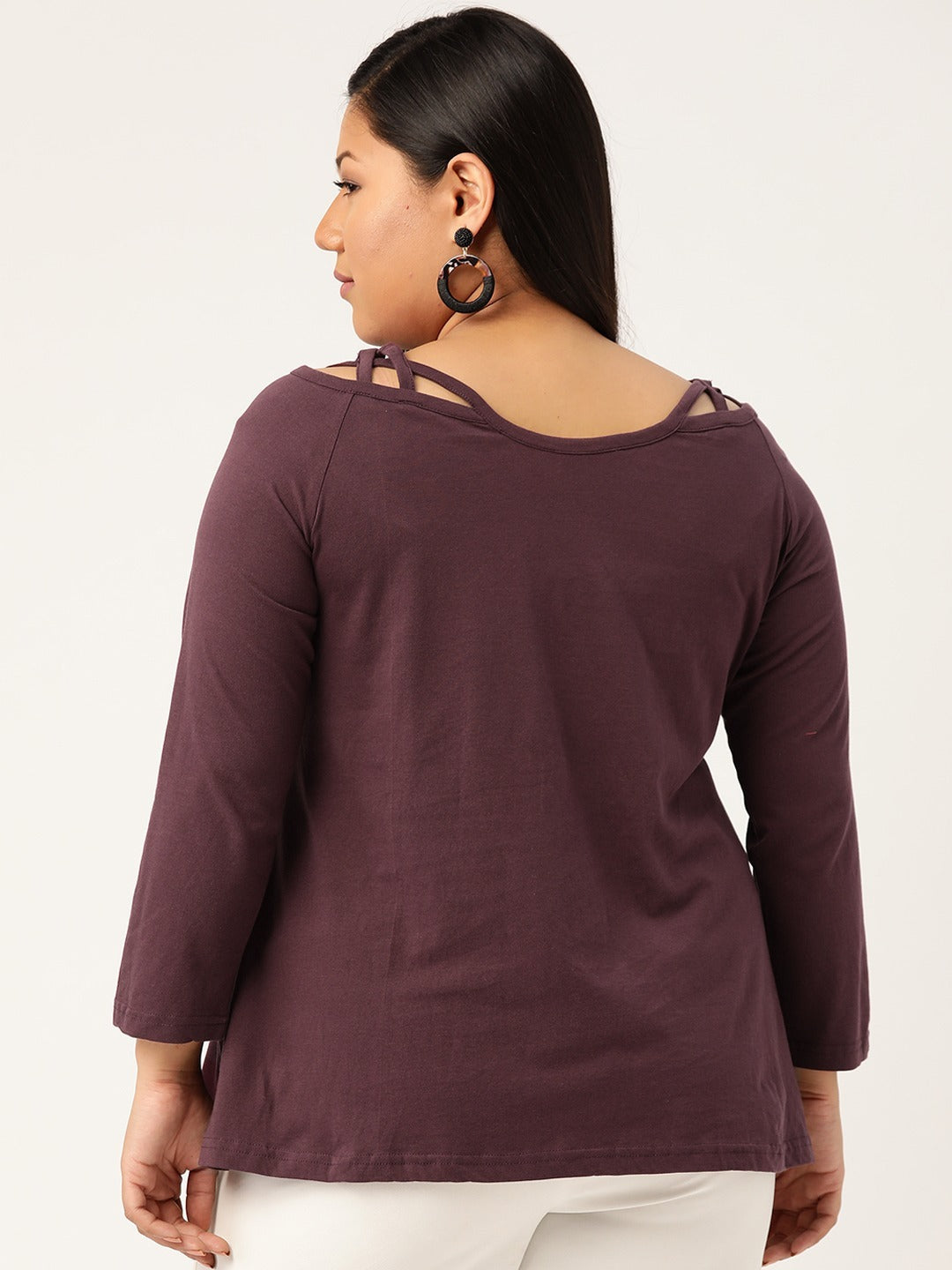 Plus Size Cotton Knitted Top