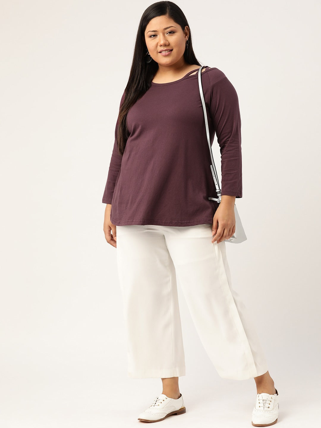 Plus Size Cotton Knitted Top