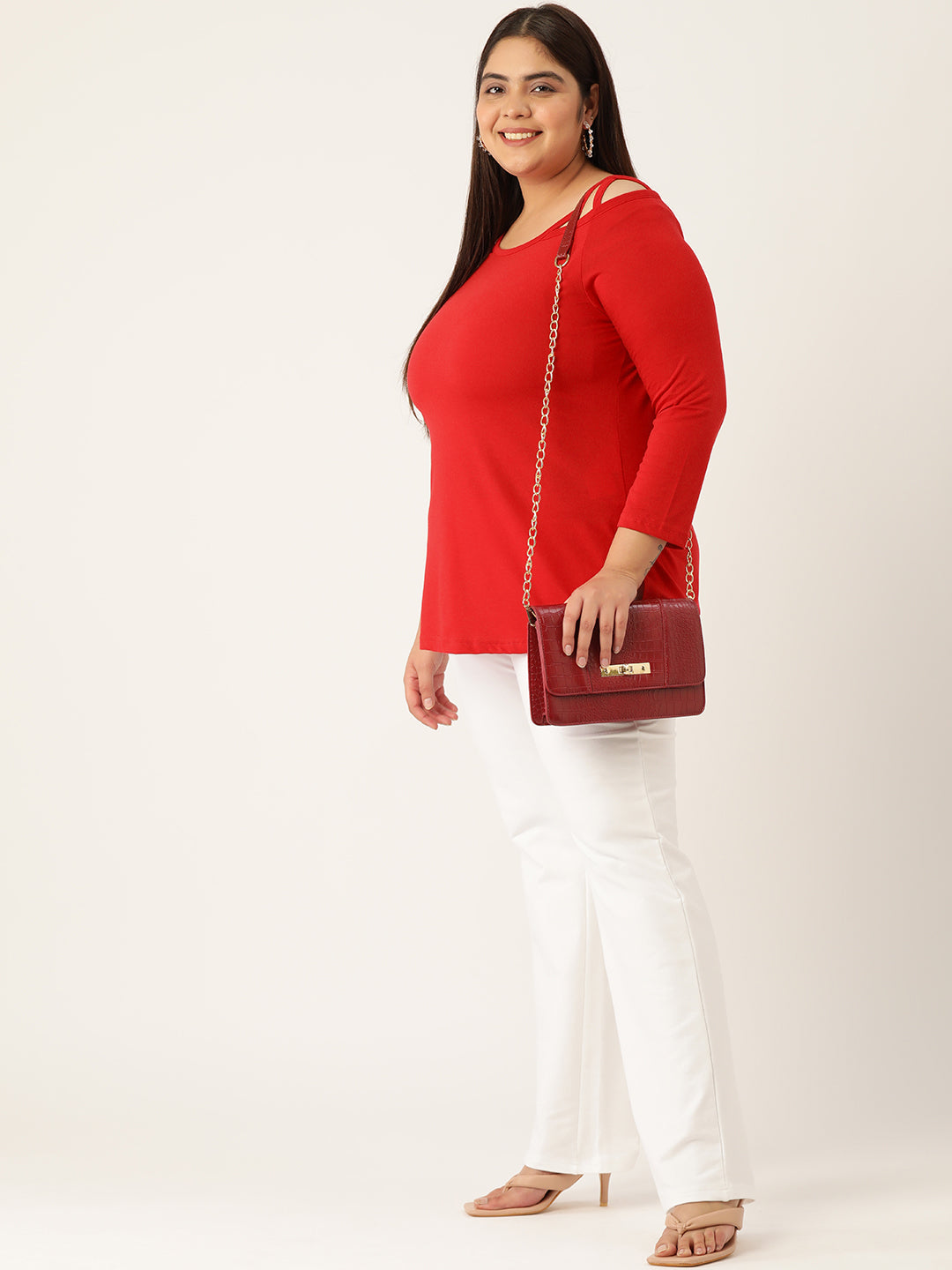 Plus Size Cotton Knitted Top