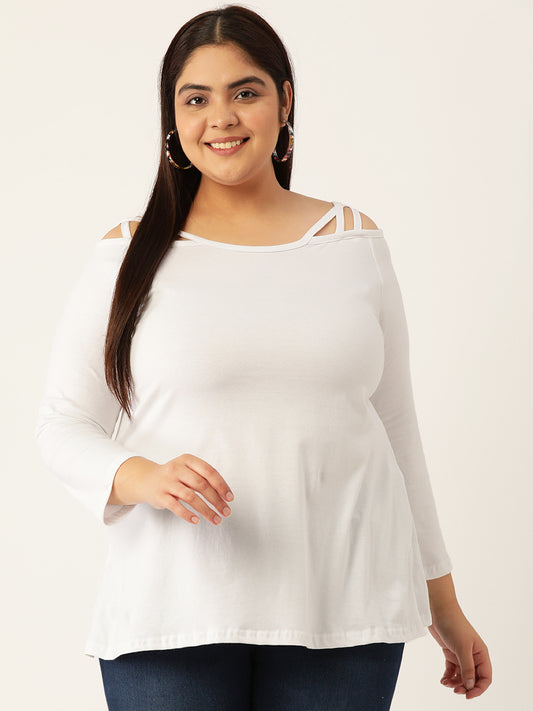 Plus Size Cotton Knitted Top