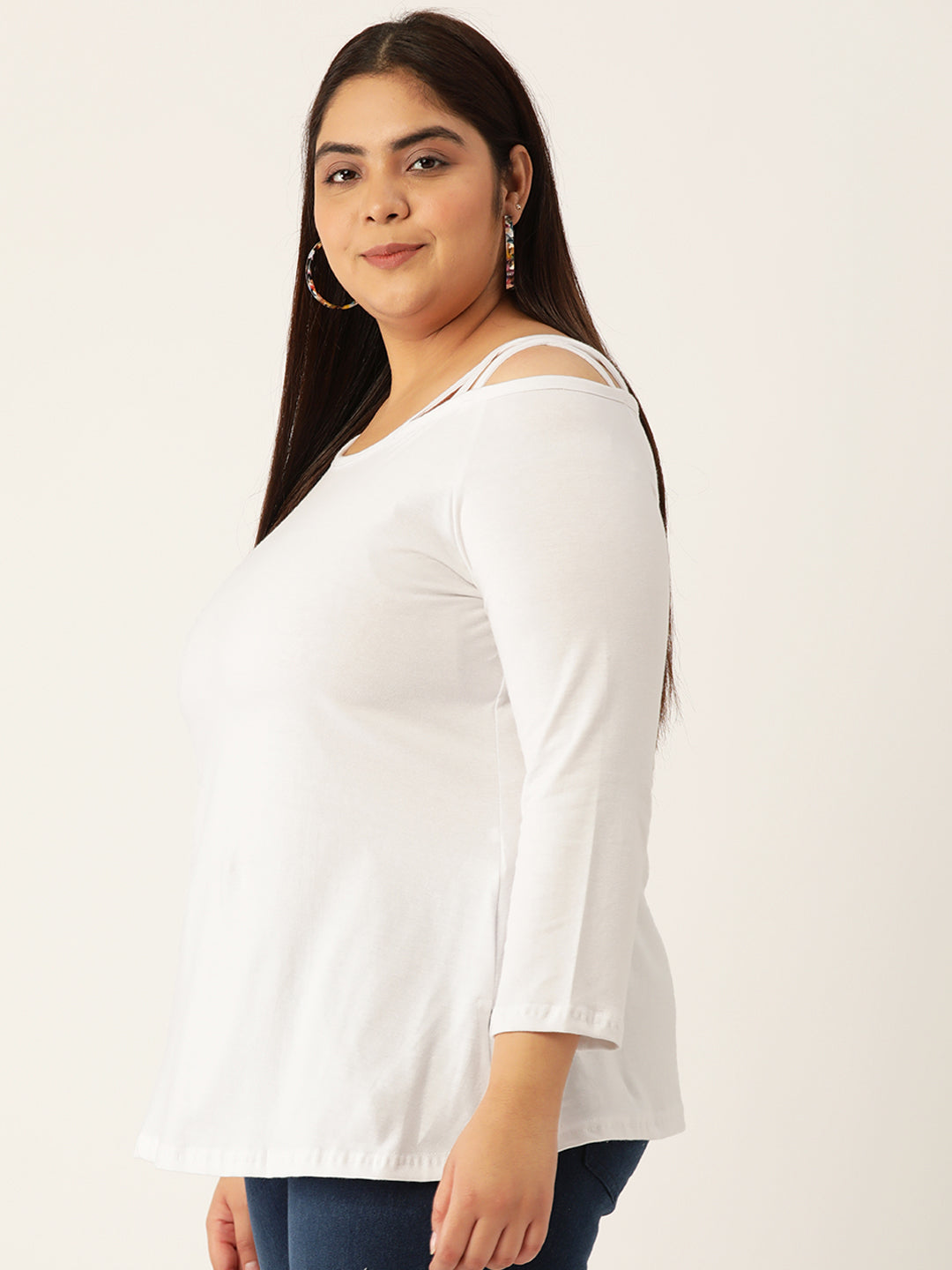 Plus Size Cotton Knitted Top