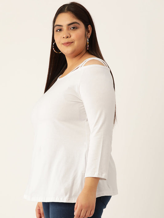 Plus Size Cotton Knitted Top