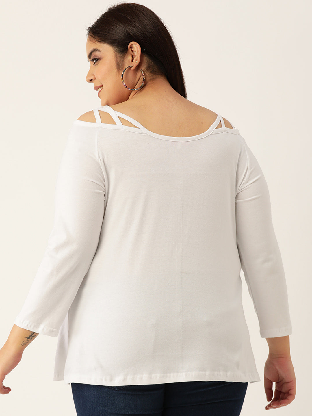 Plus Size Cotton Knitted Top