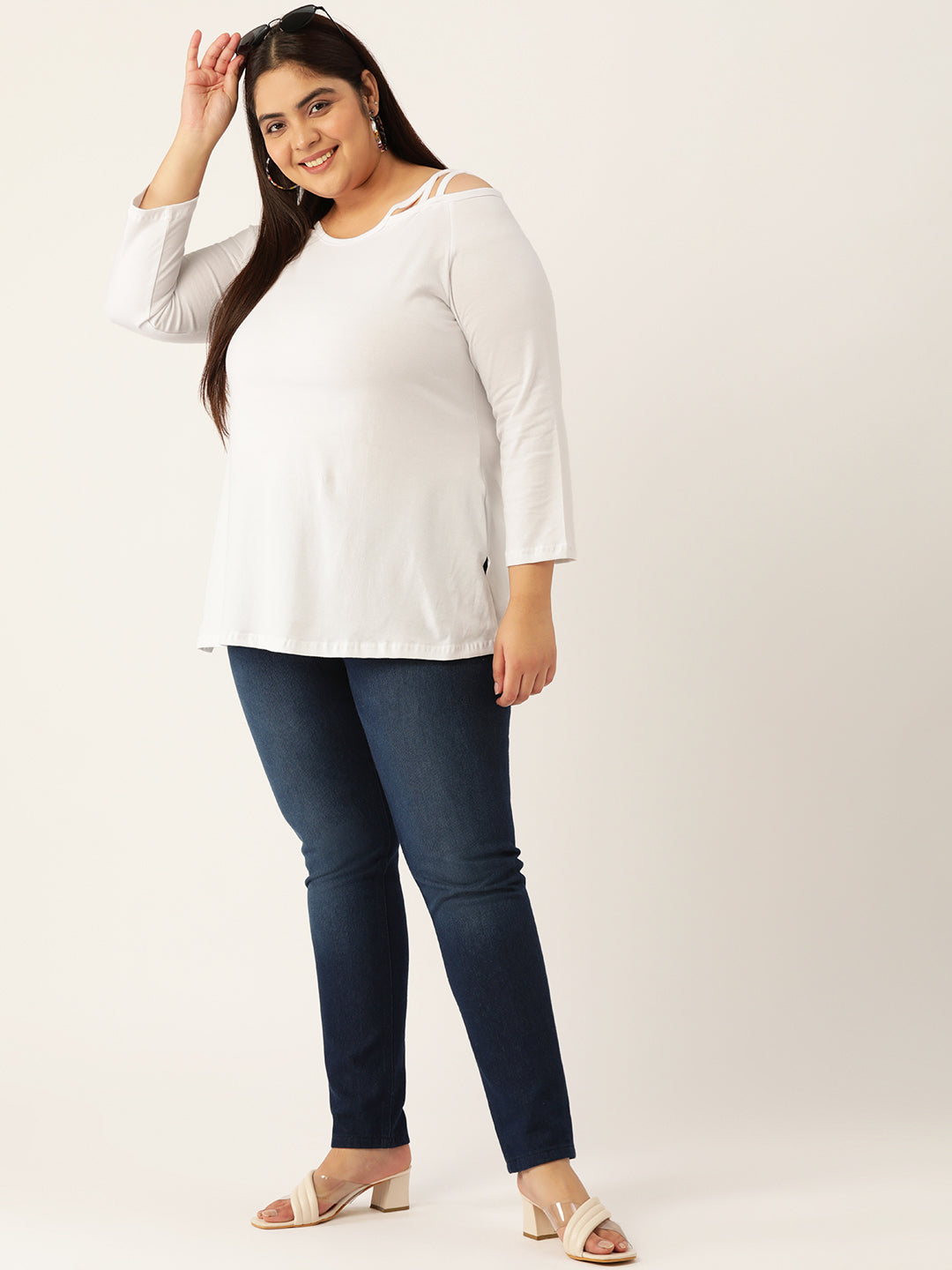Plus Size Cotton Knitted Top