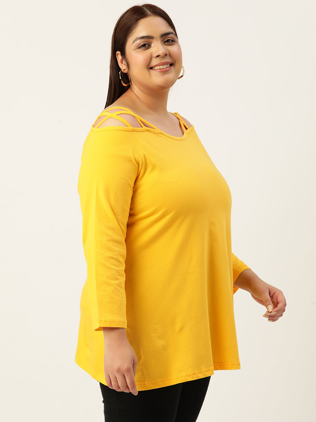 Plus Size Cotton Knitted Top