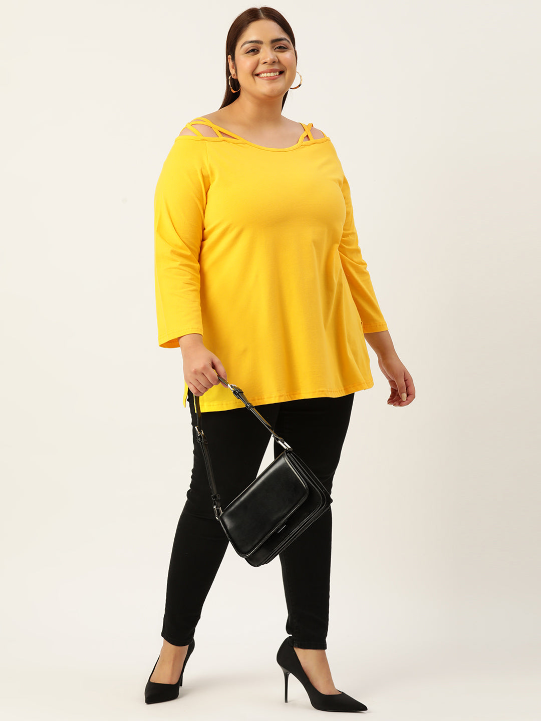 Plus Size Cotton Knitted Top