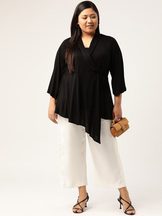Plus Size Viscose Knitted Top