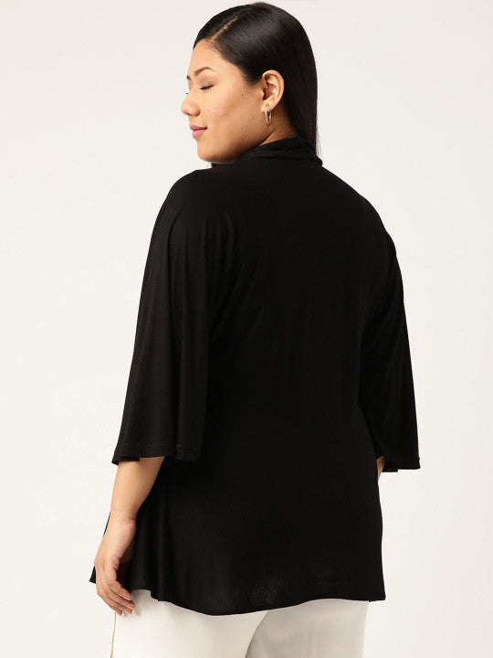 Plus Size Viscose Knitted Top