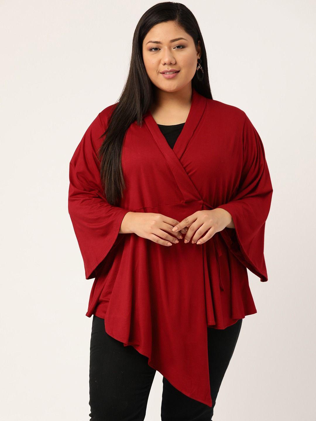 Plus Size Viscose Knitted Top