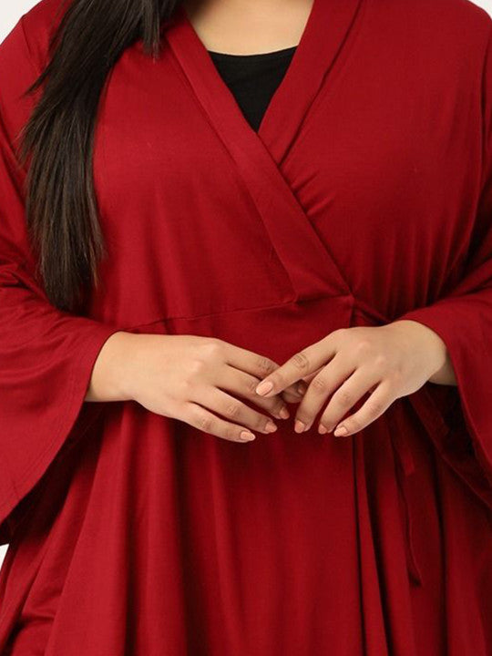 Plus Size Viscose Knitted Top