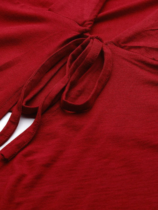 Plus Size Viscose Knitted Top