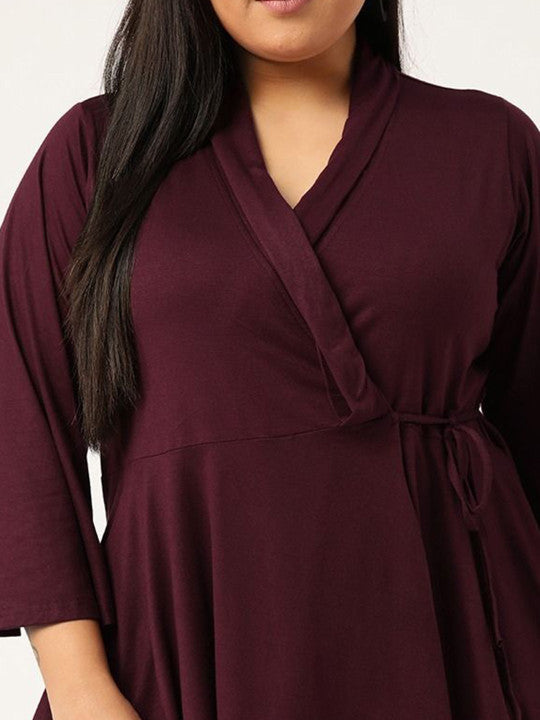 Plus Size Viscose Knitted Top