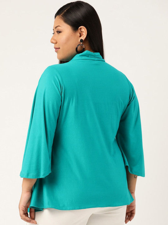 Plus Size Viscose Knitted Top
