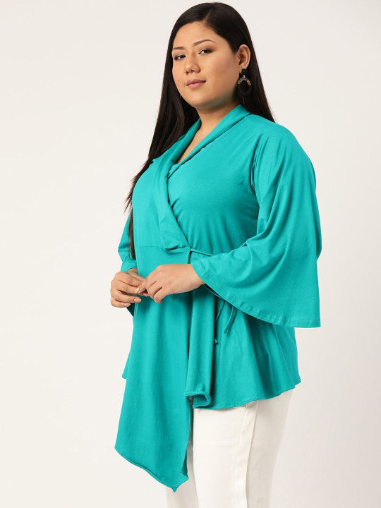Plus Size Viscose Knitted Top