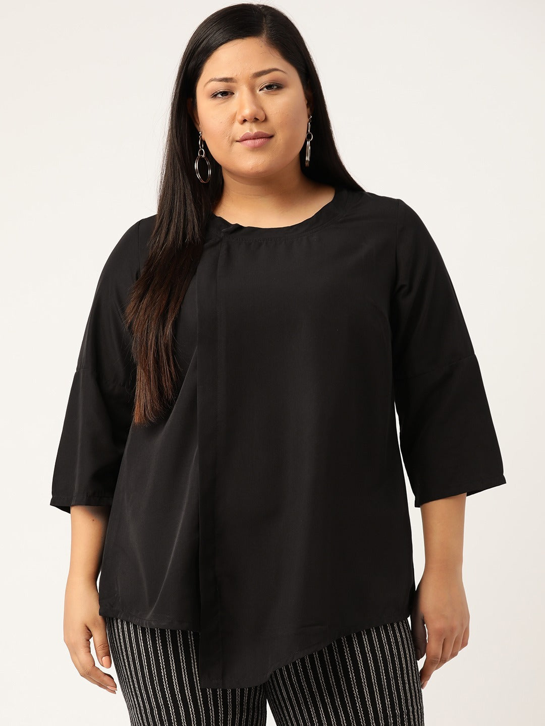 Stylish Plus Size Women Casual Top