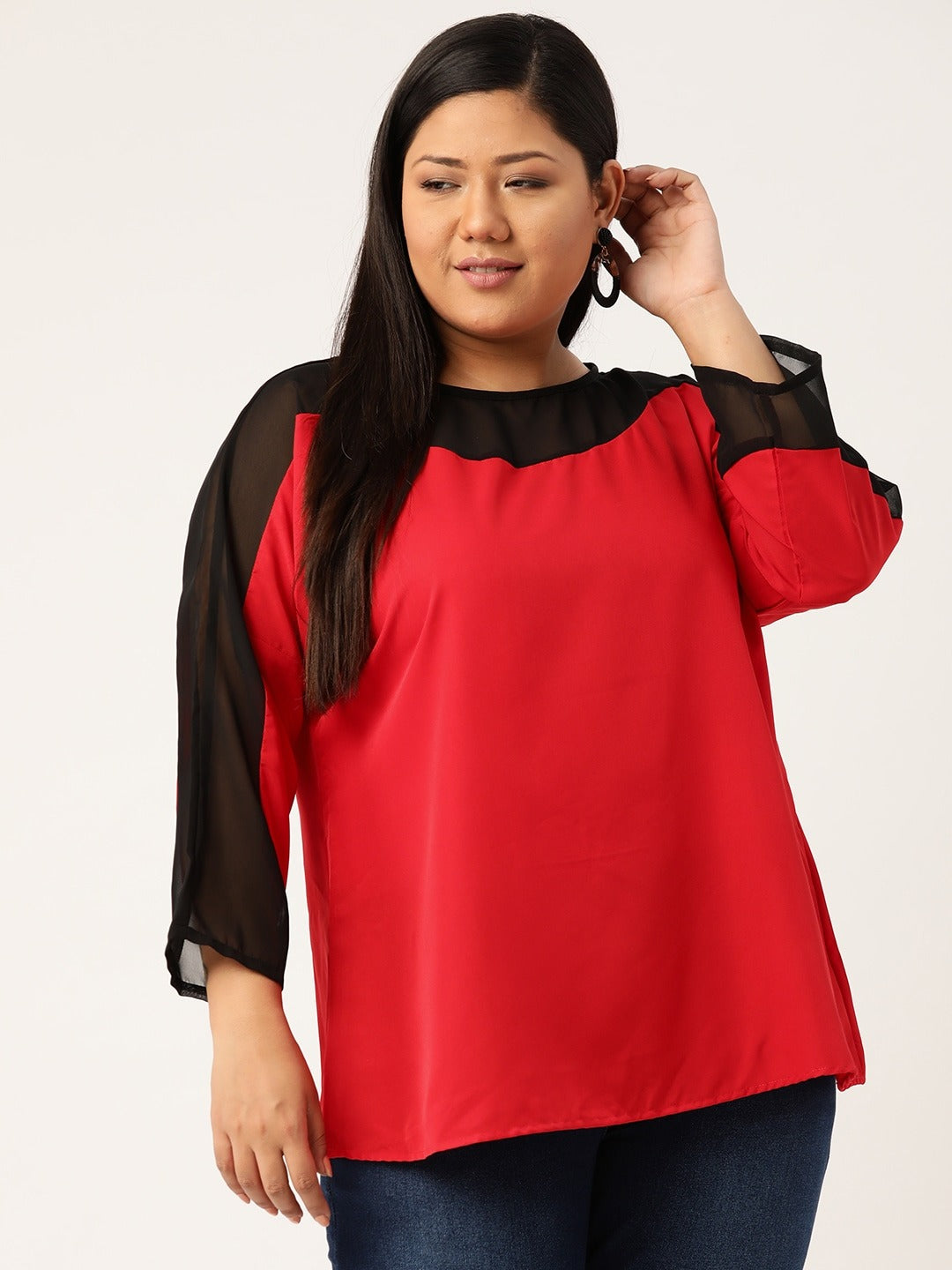 Stylish Plus Size Women Casual Top