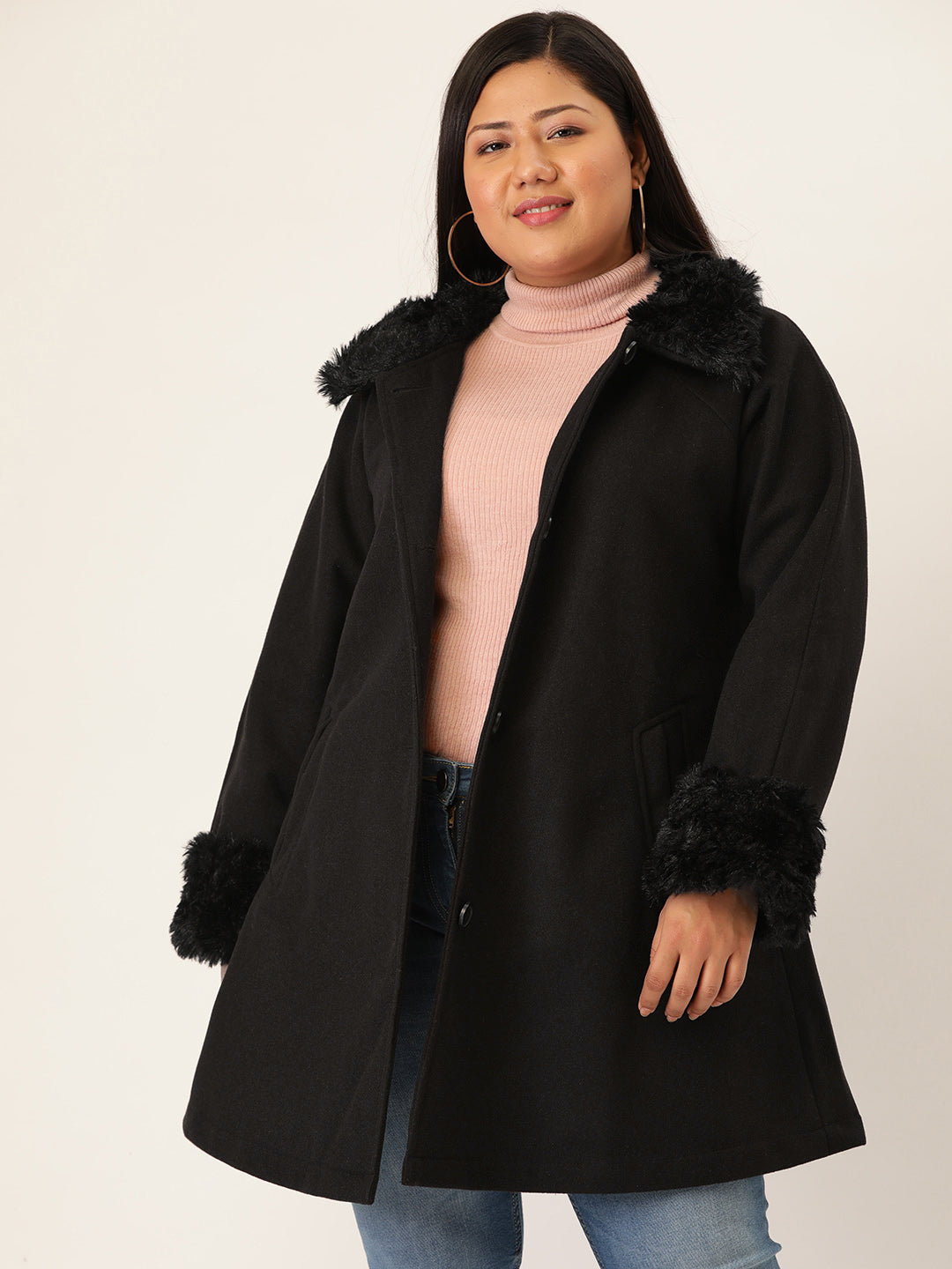 Velour Crest Coat