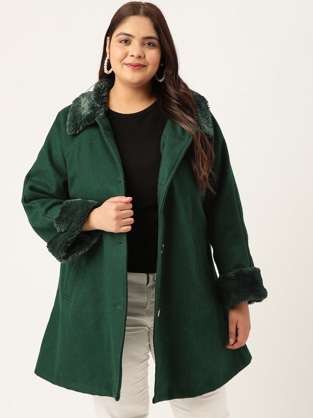 Velour Crest Coat