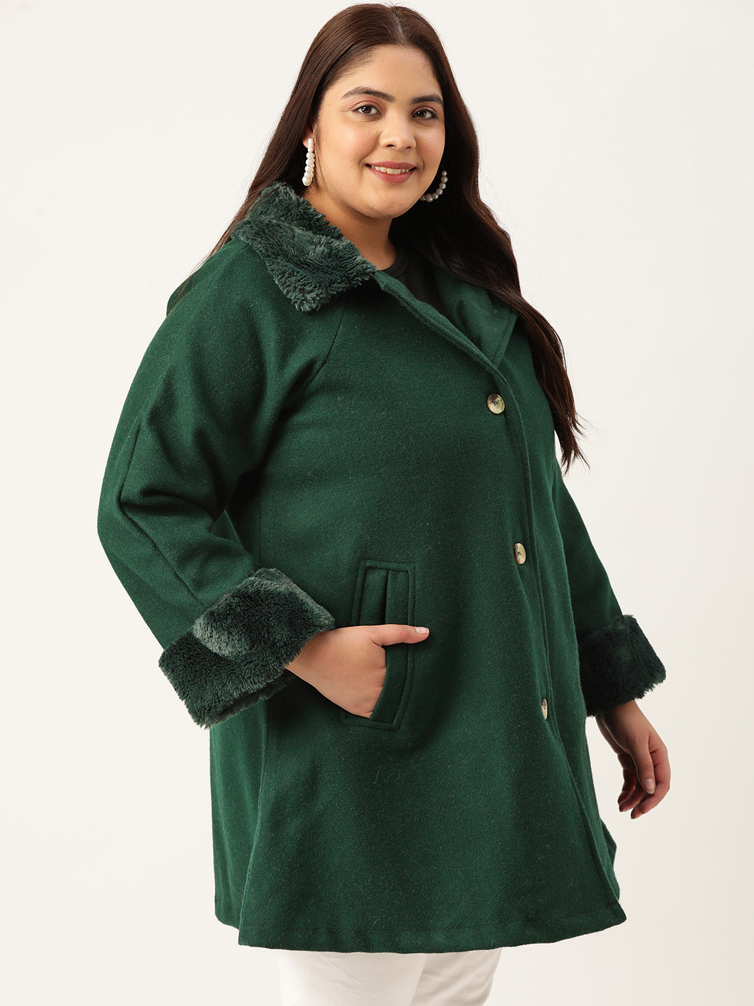 Velour Crest Coat