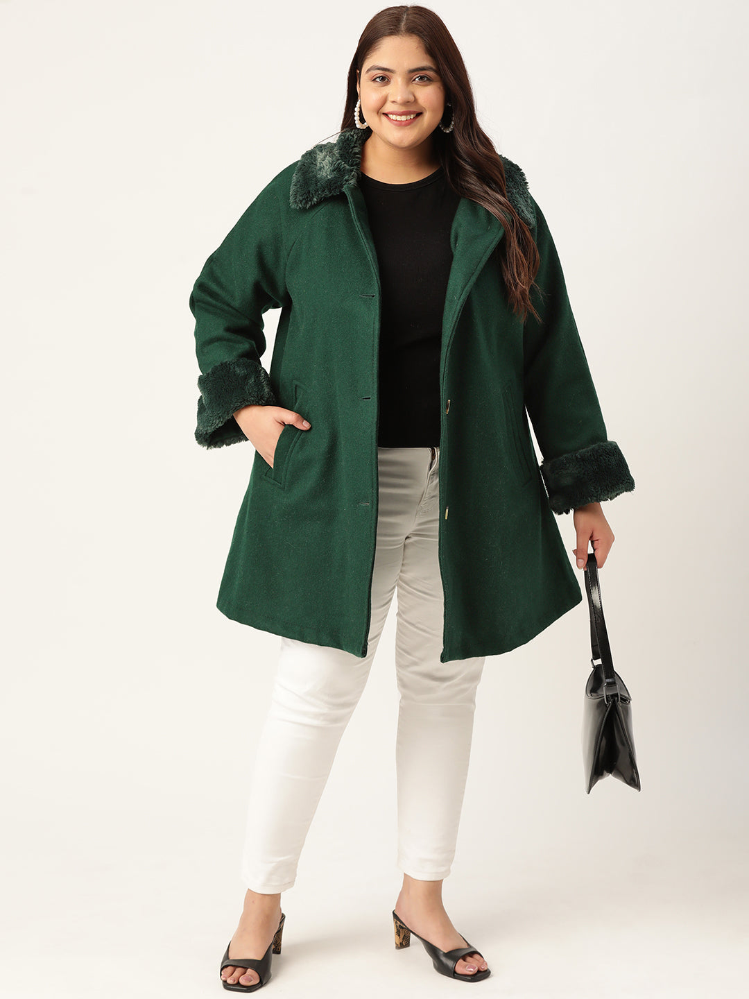 Velour Crest Coat