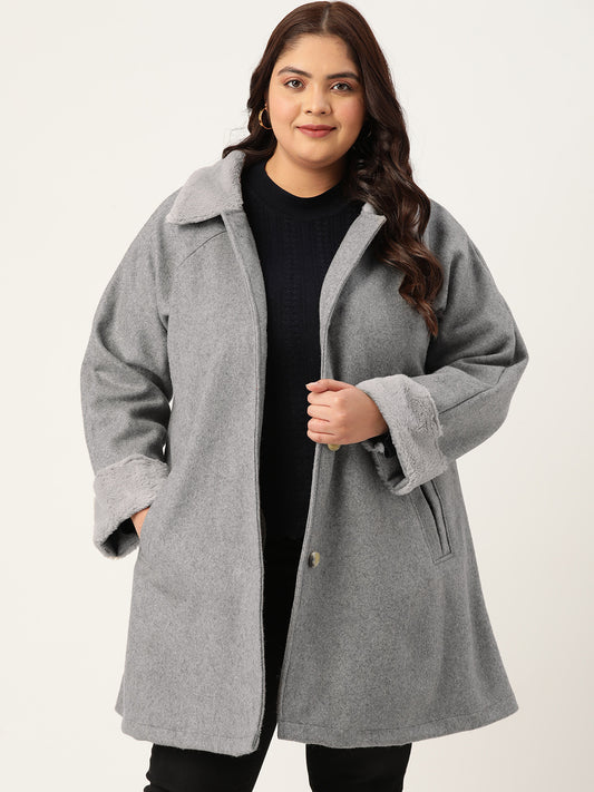 Velour Crest Coat