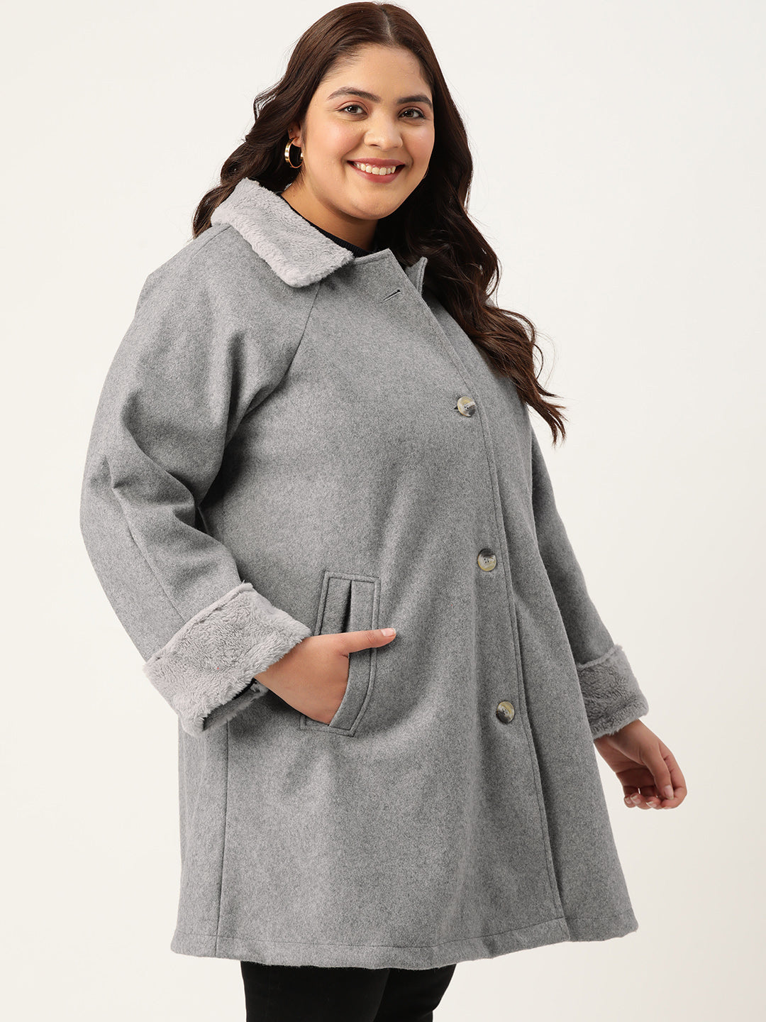 Velour Crest Coat