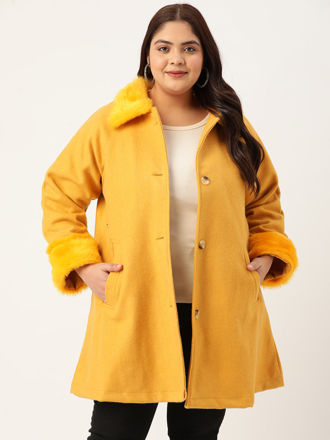 Velour Crest Coat