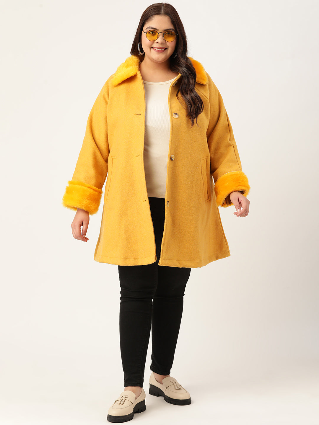 Velour Crest Coat