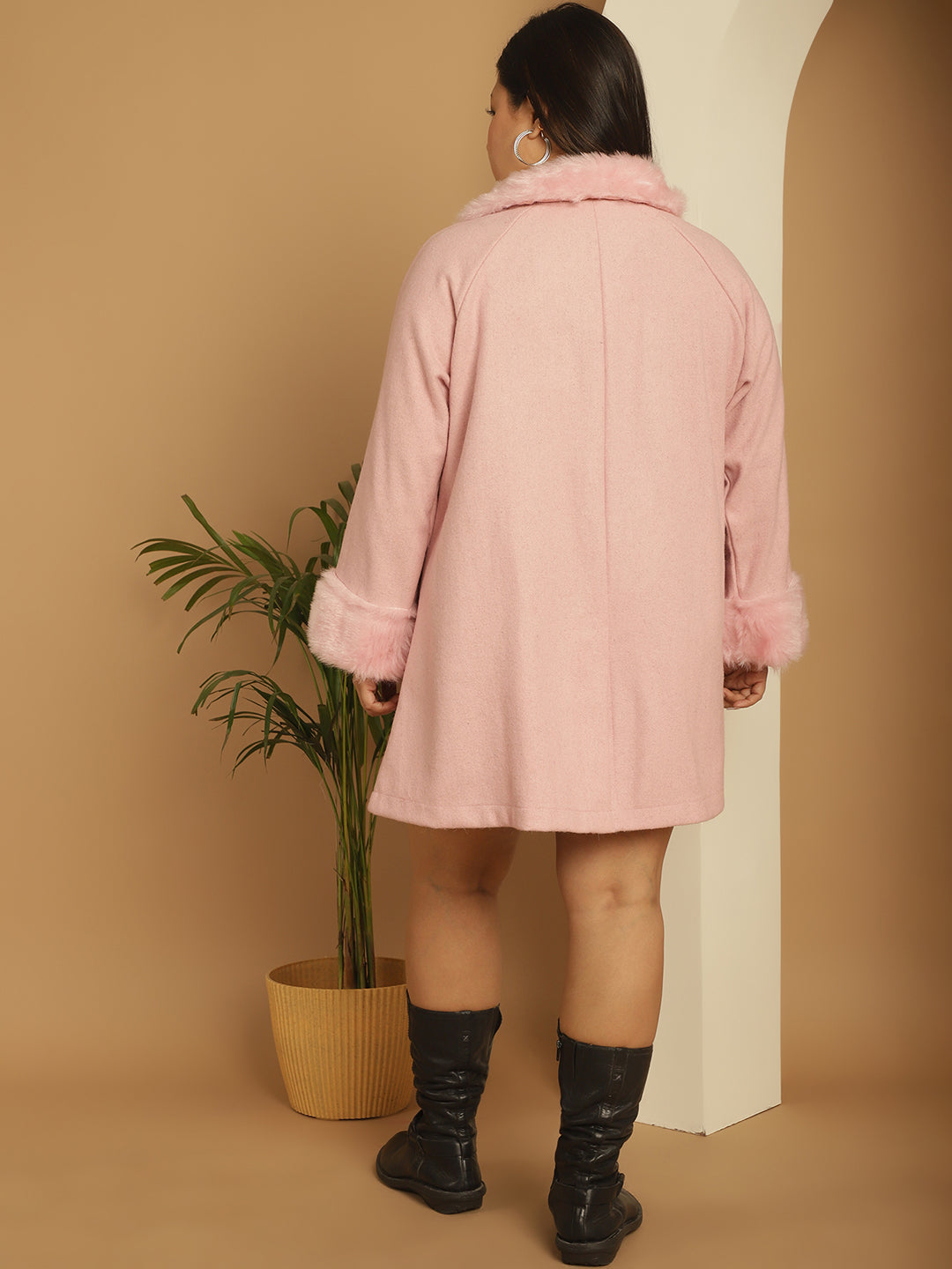 Velour Crest Coat