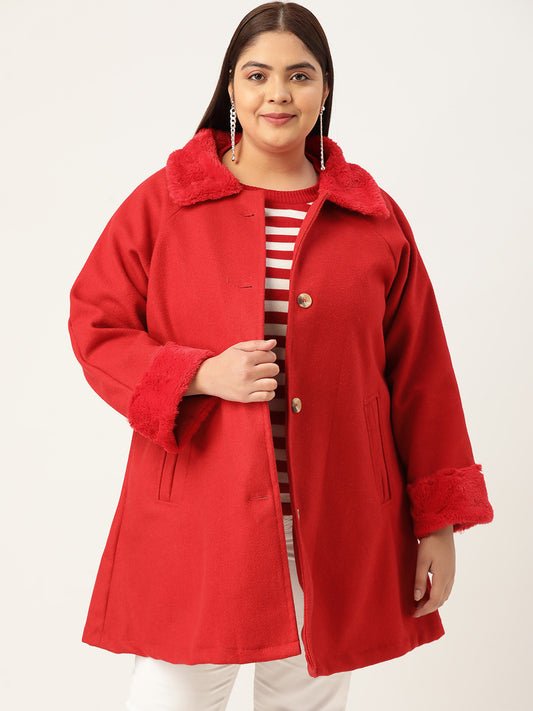Velour Crest Coat