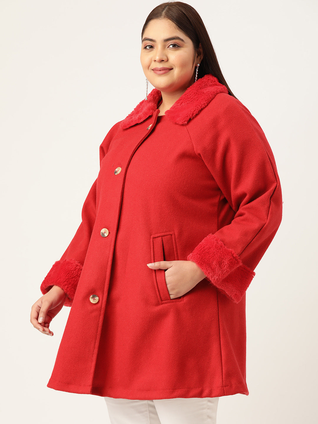 Velour Crest Coat