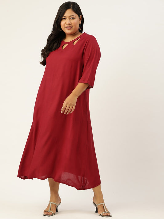 Trendy Plus Size Women’s Western Dress