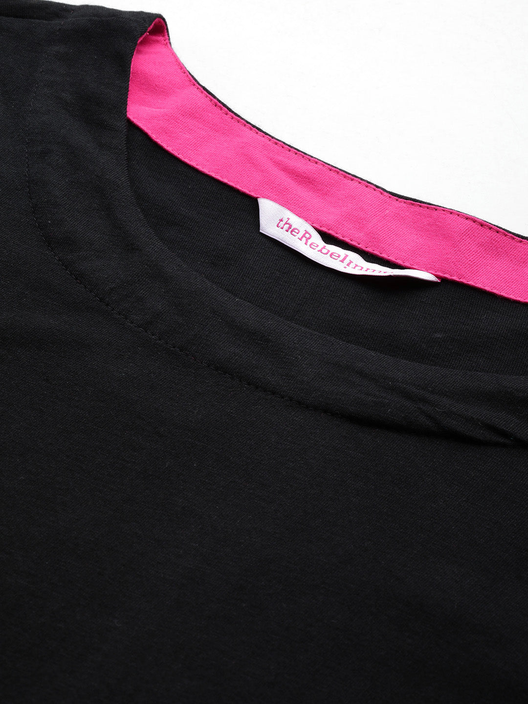 Women's Plus Size Black Solid Color Cotton Knitted A-Line Dress