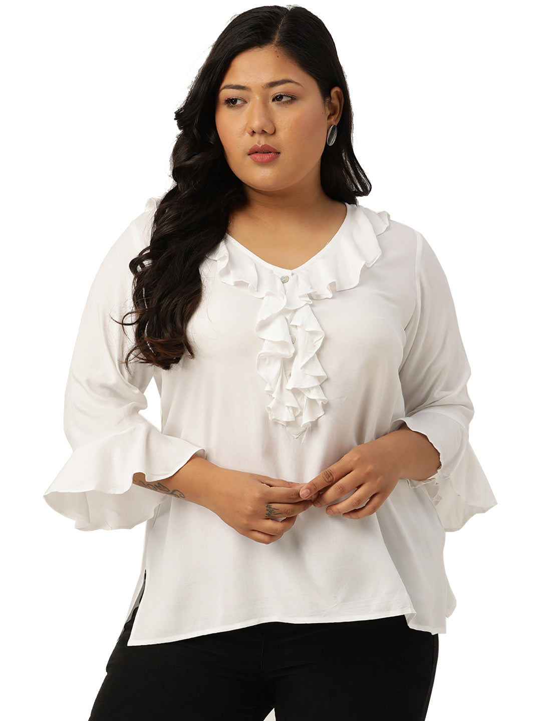 Stylish Plus Size Women Casual Top