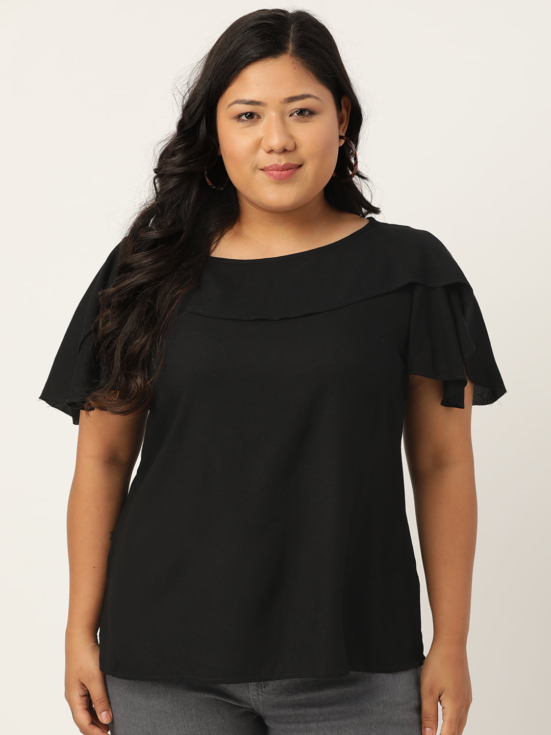 Stylish Plus Size Women Casual Top