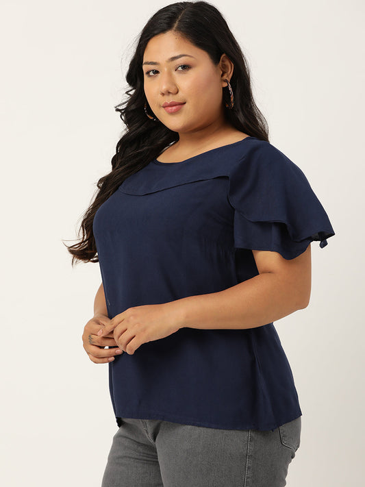 Stylish Plus Size Women Casual Top