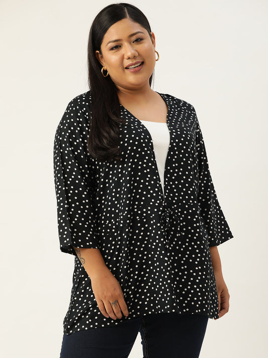 Plus Size Tie-Up Detail Top
