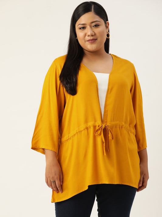 Plus Size Tie-Up Detail Top