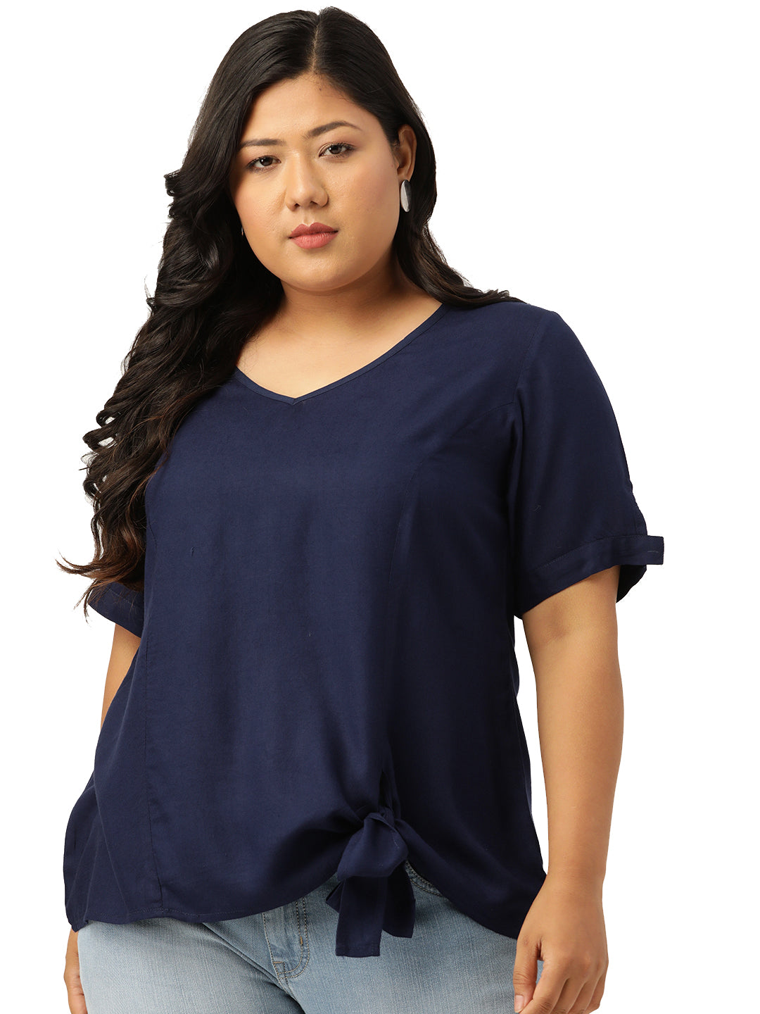 Stylish Plus Size Women Casual Top