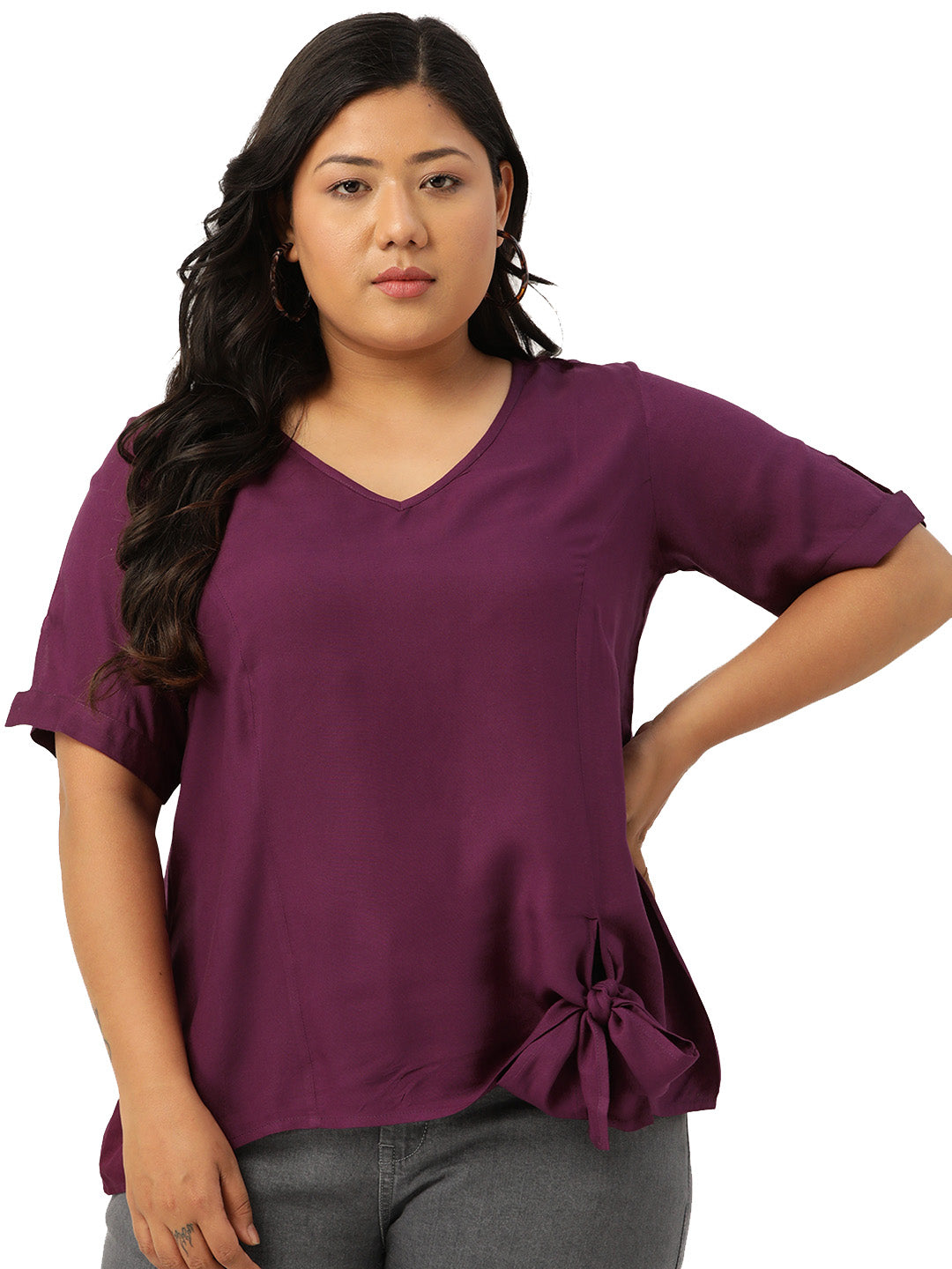 Stylish Plus Size Women Casual Top