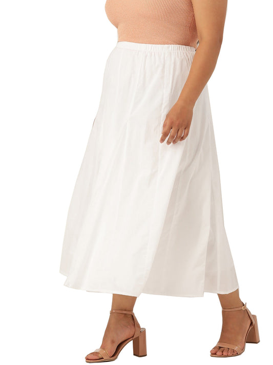 Soft Fabric Elegant Plus Size Skirt